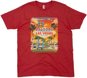LAS VEGAS NEVADA SIGN SOLID TEE