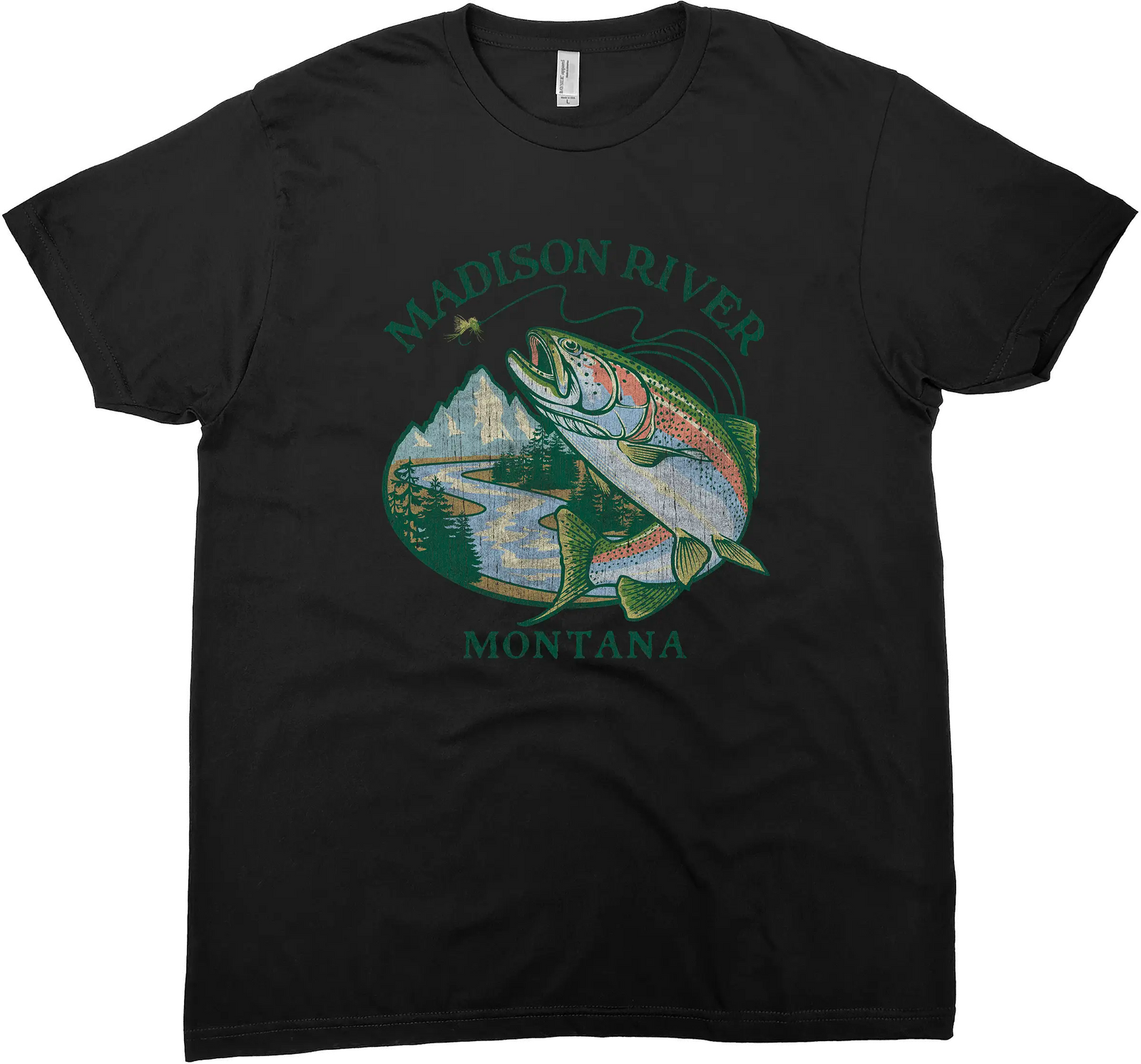 MADISON RIVER MONTANA RAINBOW TROUT SOLID TEE