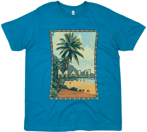 MAUI HAWAII VINTAGE ORANGE SOLID TEE