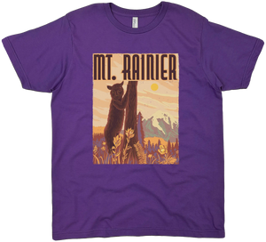 MOUNT RAINIER BEAR SOLID TEE