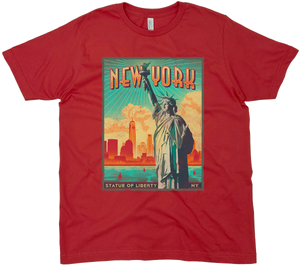 NEW YORK STATUE OF LIBERTY SOLID TEE