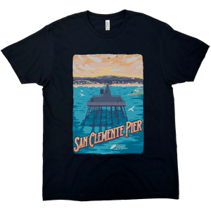 SAN CLEMENTE PIER SOLID TEE