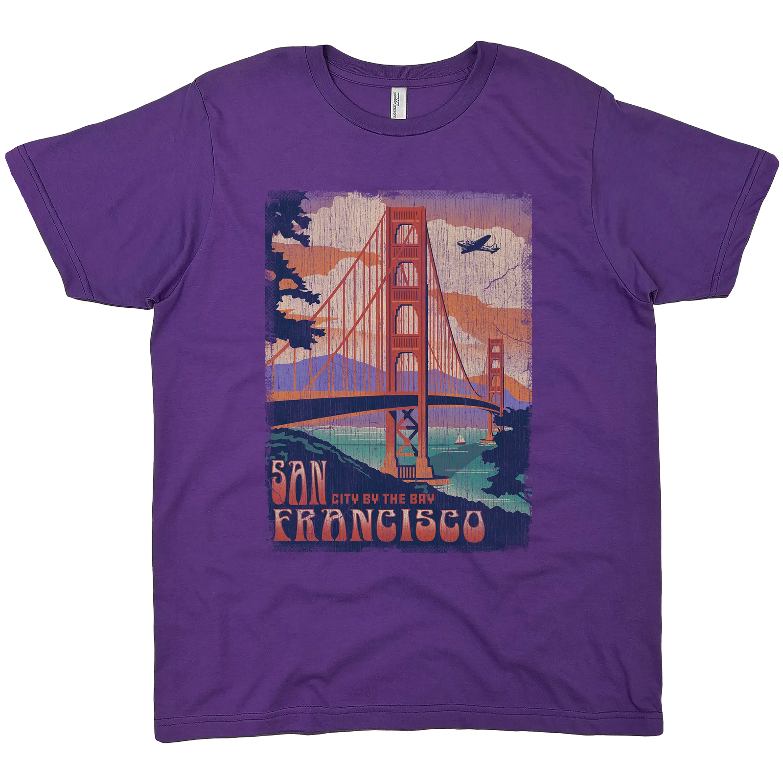 SAN FRANCISCO CALIFORNIA CITY BY THE BAY SOLID TEE
