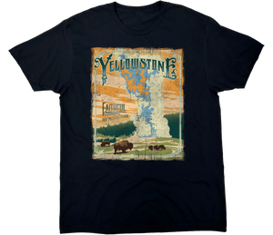 YELLOWSTONE NATIONAL PARK FAITHFUL SOLID TEE