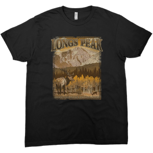 ROCKY MOUNTAIN NATIONAL PARK LONGS PEAK SOLID TEE