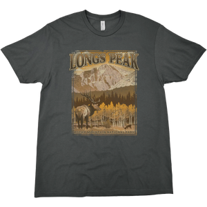 ROCKY MOUNTAIN NATIONAL PARK LONGS PEAK SOLID TEE
