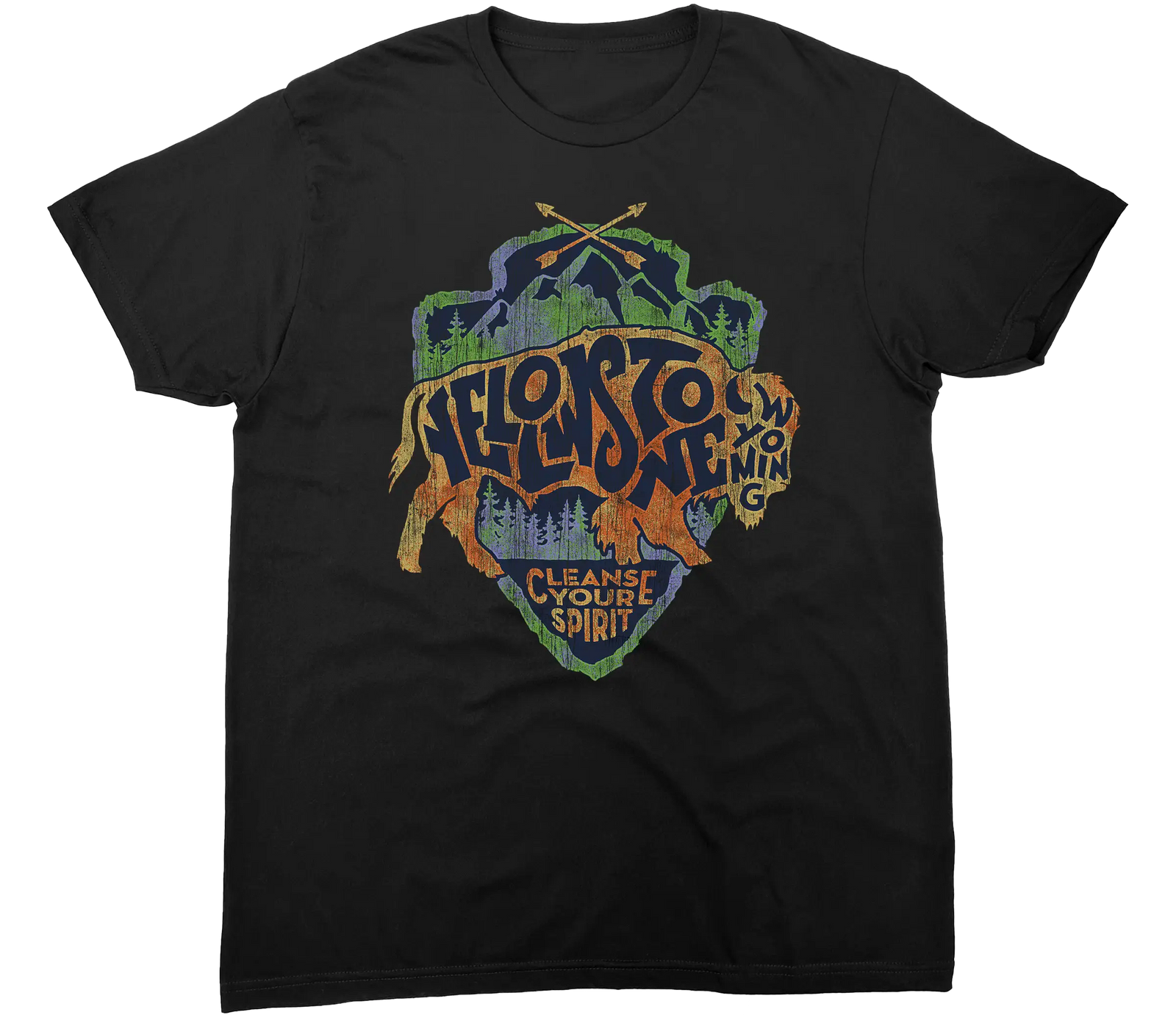 YELLOWSTONE CLEANSE YOUR SPIRIT SOLID TEE