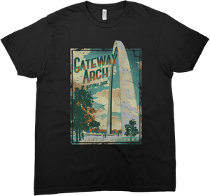 GATEWAY ARCH NATIONAL PARK MISSOURI SOLID TEE
