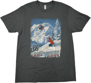 LAKE TAHOE SKI SOLID TEE