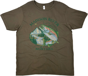 MADISON RIVER MONTANA RAINBOW TROUT SOLID TEE