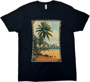 MAUI HAWAII VINTAGE ORANGE SOLID TEE