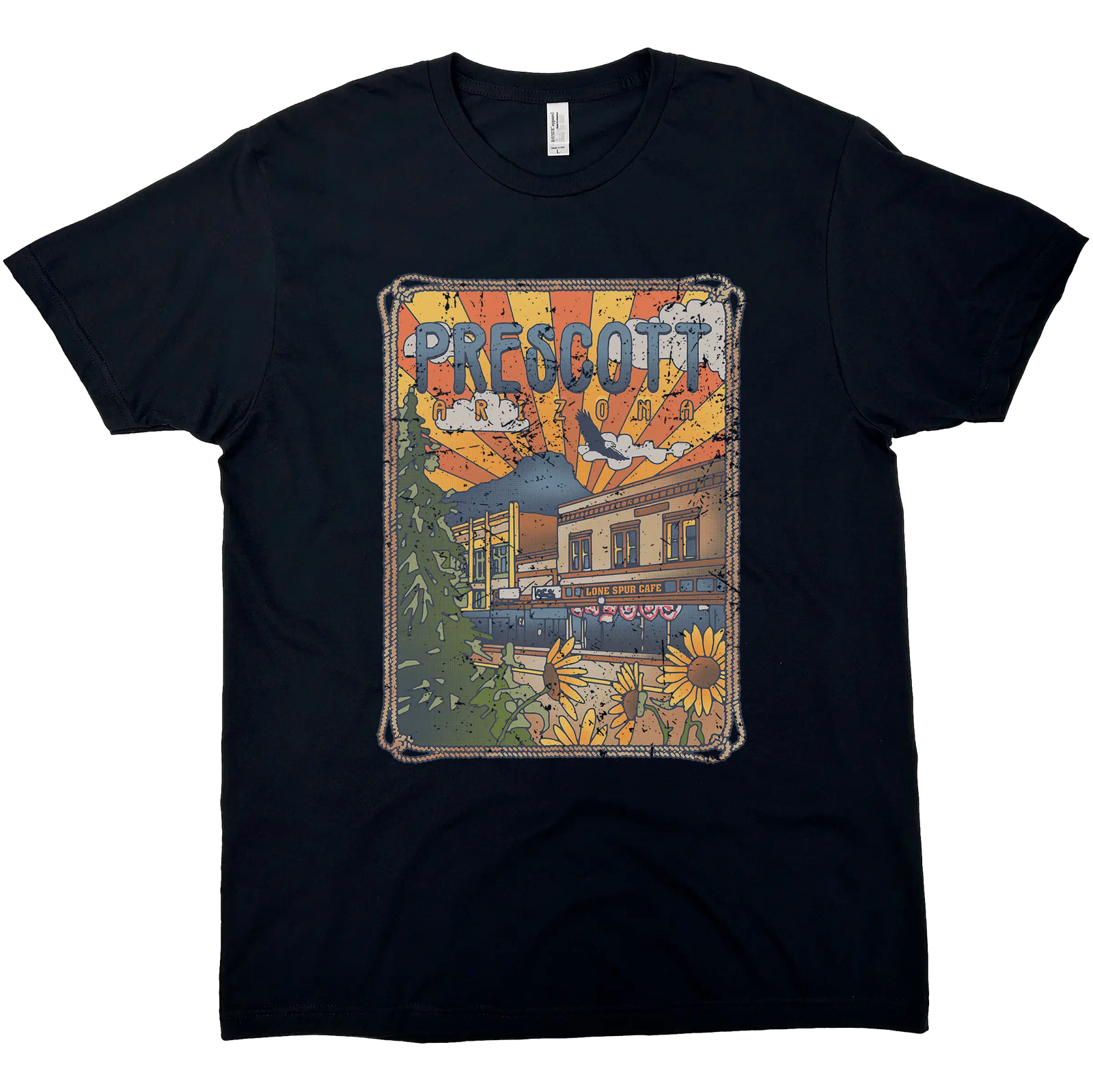 PRESCOTT AZ DOWNTOWN SOLID TEE