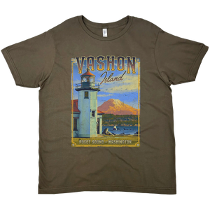VASHON ISLAND WASHINGTON SOLID TEE