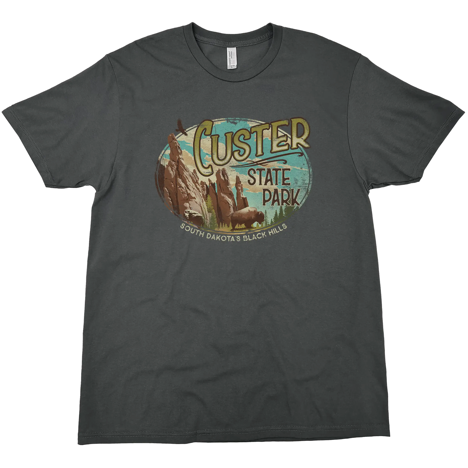 CUSTER STATE PARK OVAL SOLID TEE