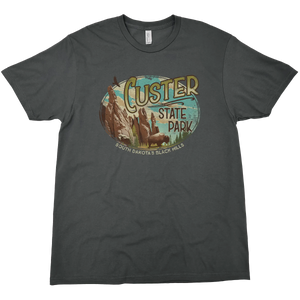 CUSTER STATE PARK OVAL SOLID TEE