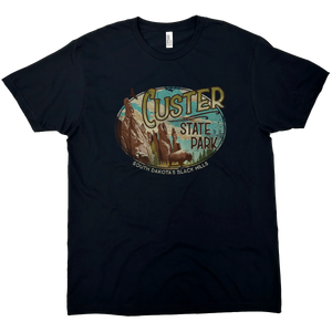 CUSTER STATE PARK OVAL SOLID TEE