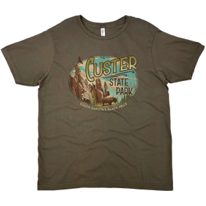 CUSTER STATE PARK OVAL SOLID TEE
