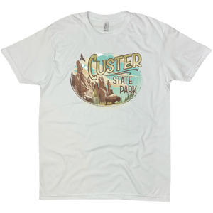 CUSTER STATE PARK OVAL SOLID TEE