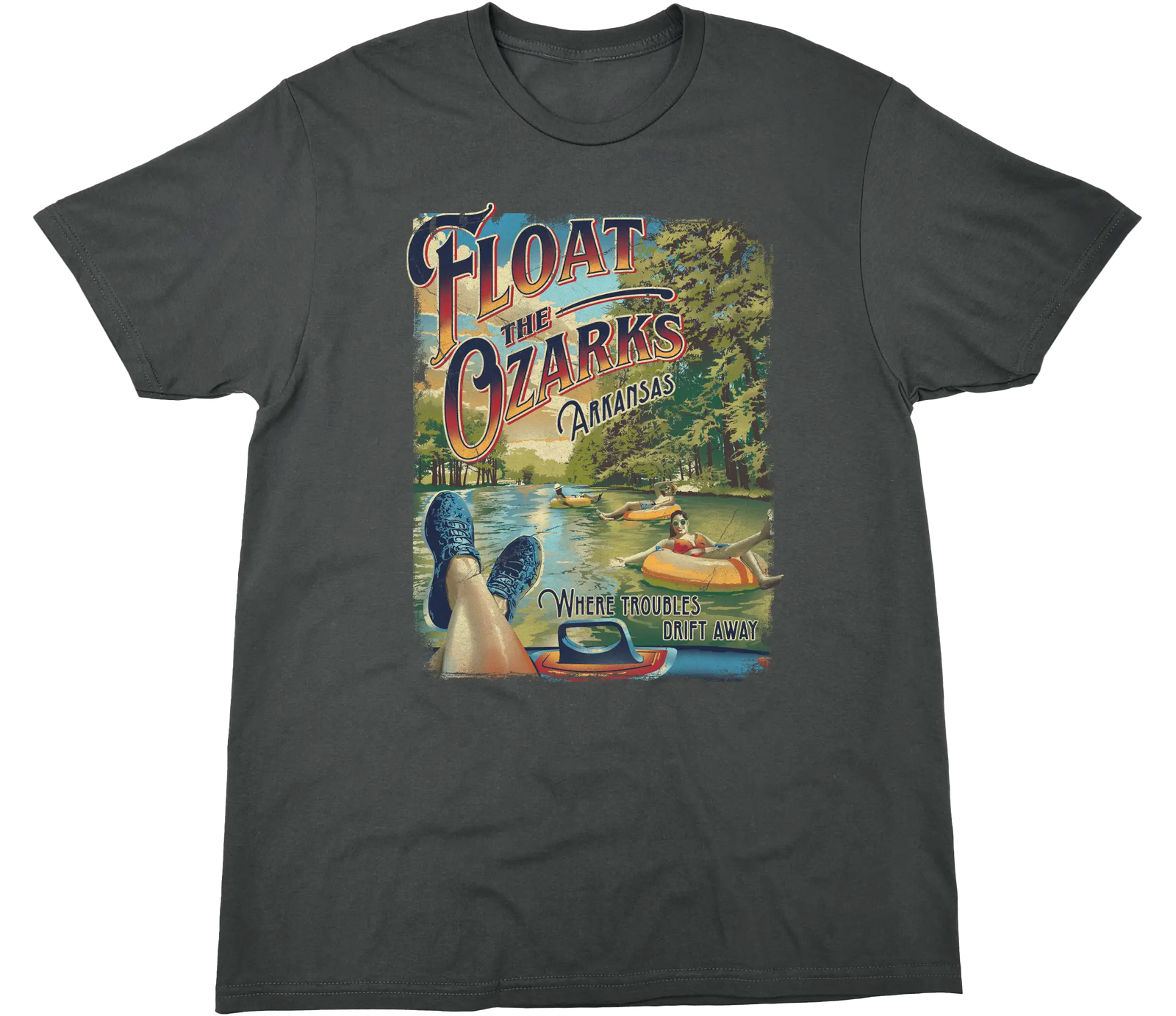 FLOAT THE OZARKS SOLID TEE