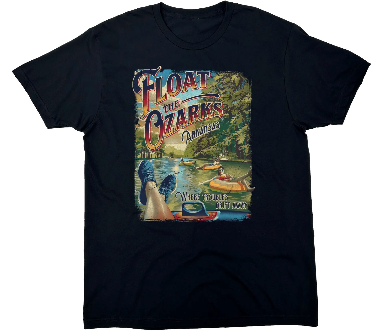 FLOAT THE OZARKS SOLID TEE