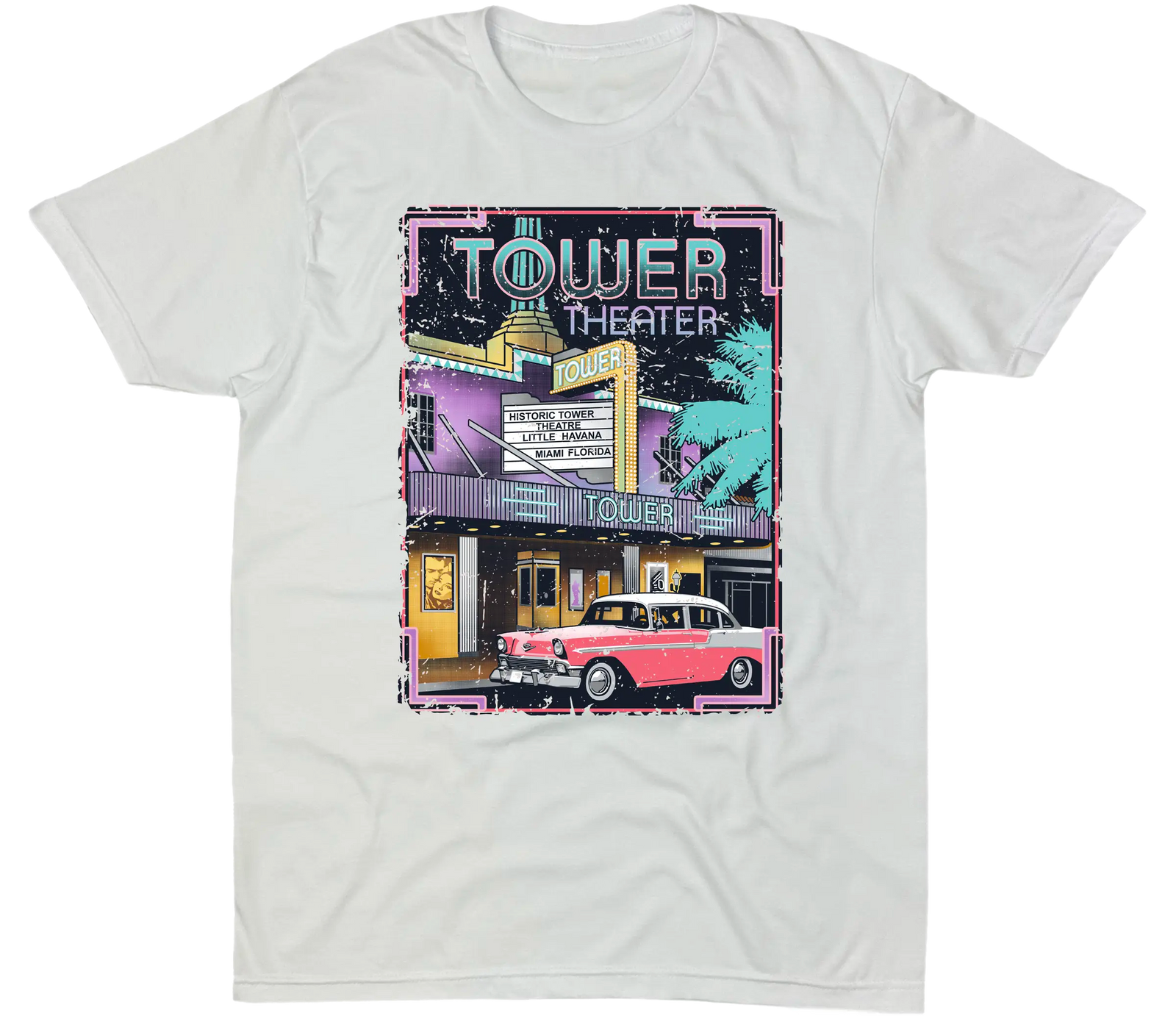 TOWER THEATER LITTLE HAVANA MIAMI SOLID TEE