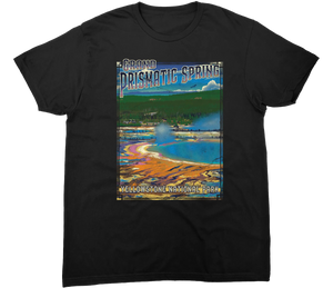 GRAND PRISMATIC SPRING YELLOWSTONE NATIONAL PARK SOLID TEE