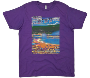 GRAND PRISMATIC SPRING YELLOWSTONE NATIONAL PARK SOLID TEE