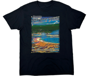 GRAND PRISMATIC SPRING YELLOWSTONE NATIONAL PARK SOLID TEE