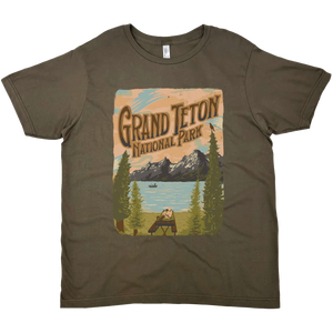 GRAND TETON LIZARD CREEK CAMPGROUND SOLID TEE