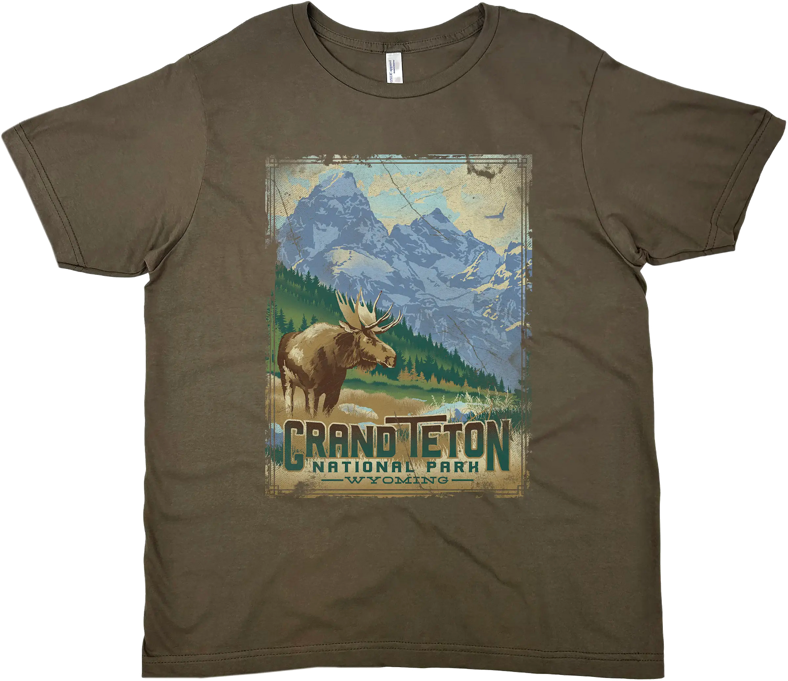 GRAND TETON MOOSE SOLID TEE
