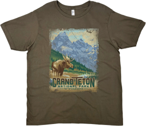 GRAND TETON MOOSE SOLID TEE