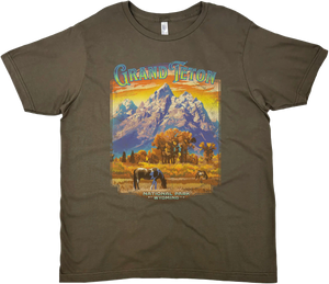 GRAND TETON NATIONAL PARK FALL HORSE SOLID TEE