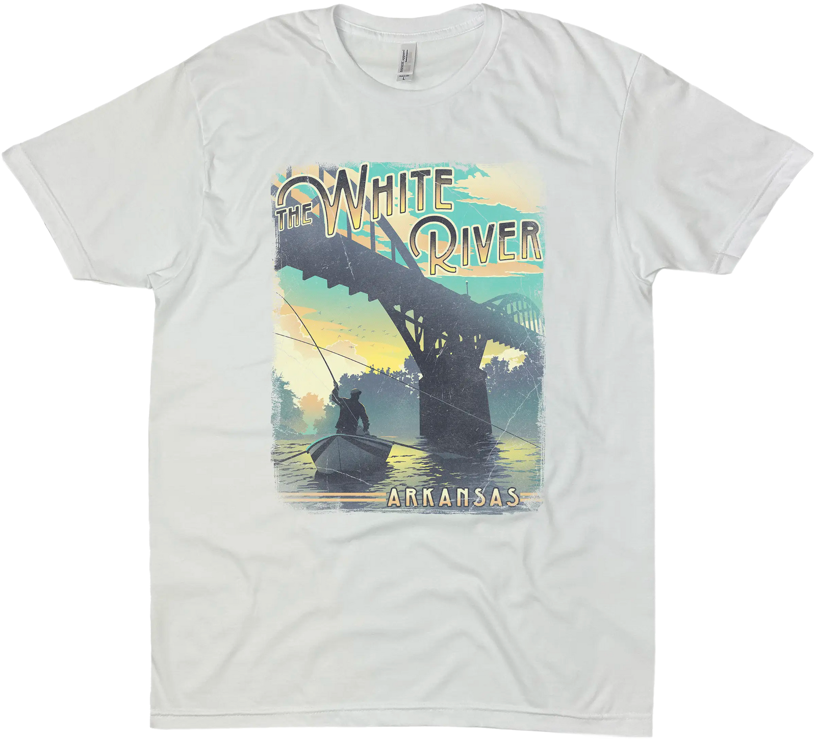 THE WHITE RIVER ARKANSAS SOLID TEE