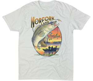 LAKE NORFORK WALLEYE SOLID TEE