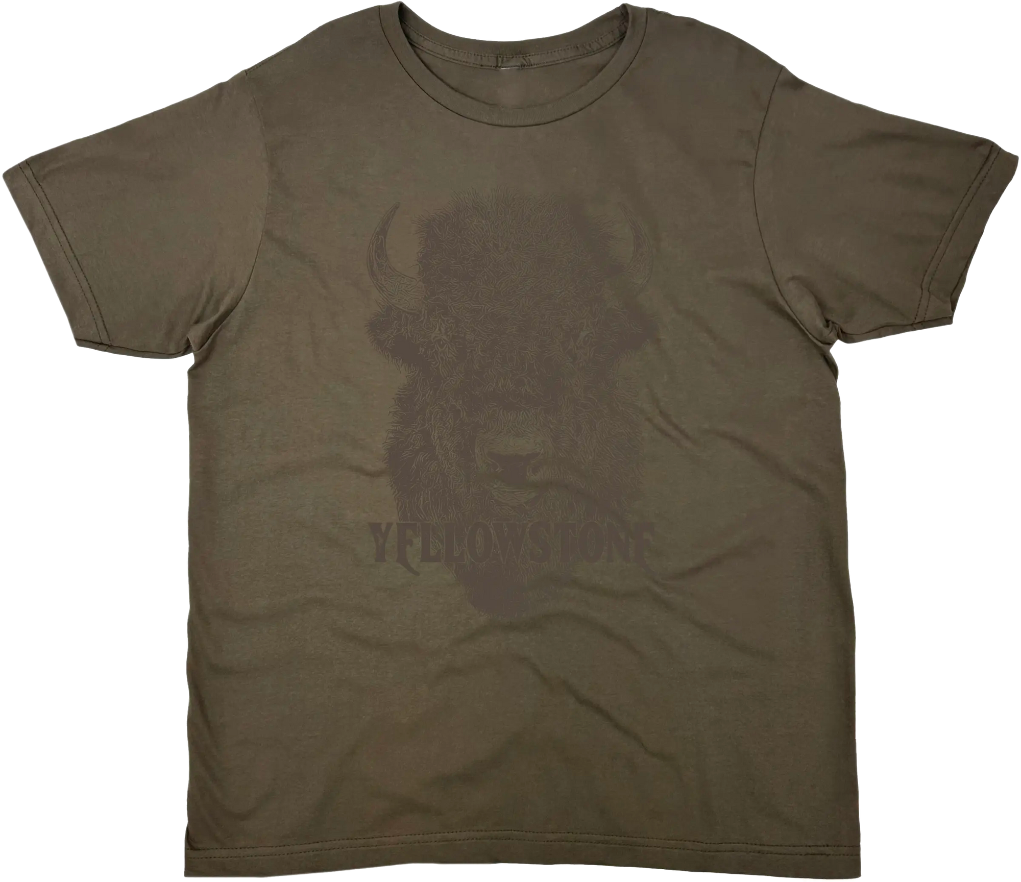YELLOWSTONE BISON SOLID TEE