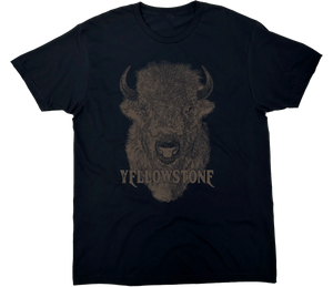 YELLOWSTONE BISON SOLID TEE