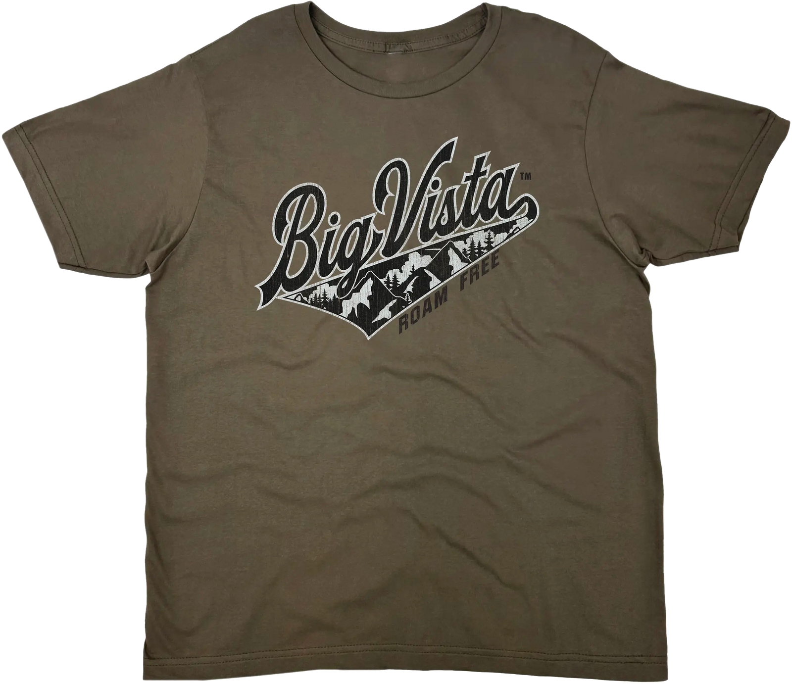 BIG VISTA ROAM FREE SOLID TEE