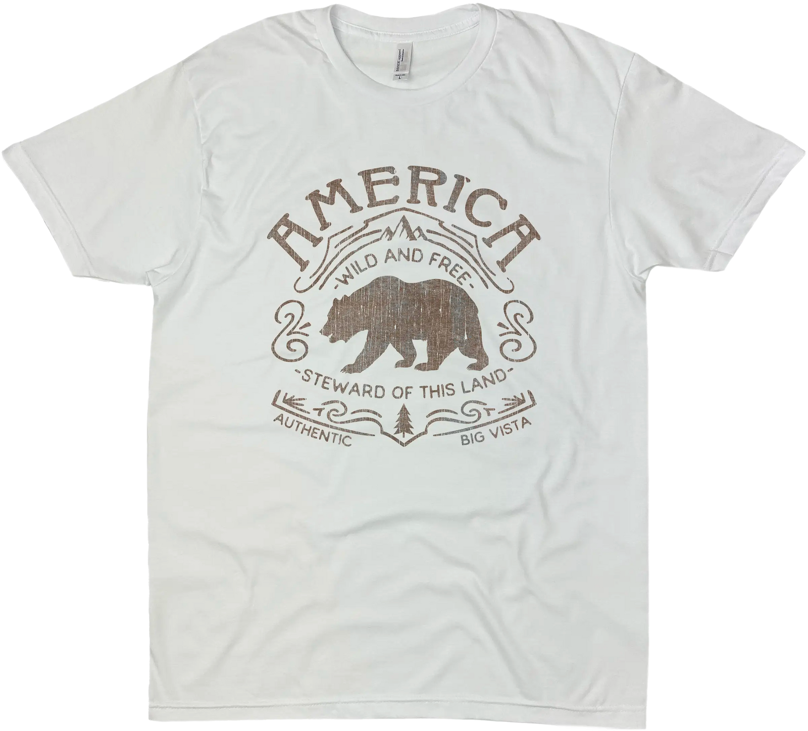 STEWARD OF AMERICA SOLID TEE