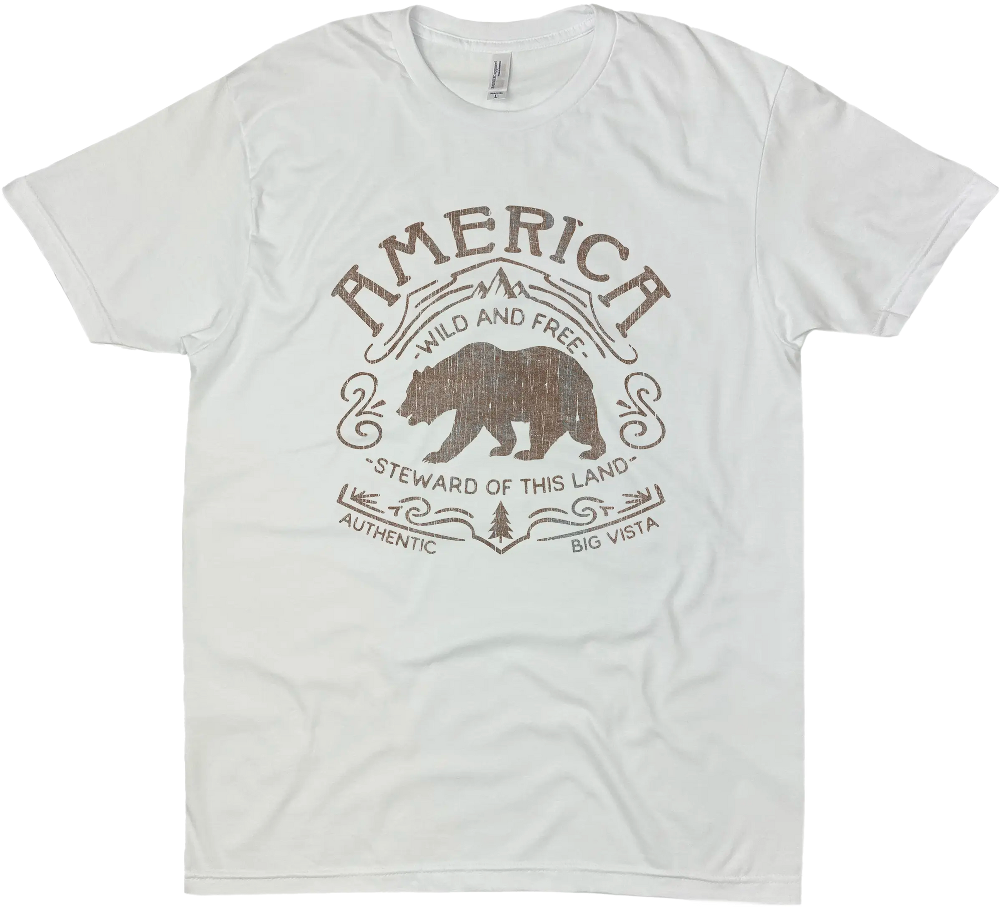 STEWARD OF AMERICA SOLID TEE