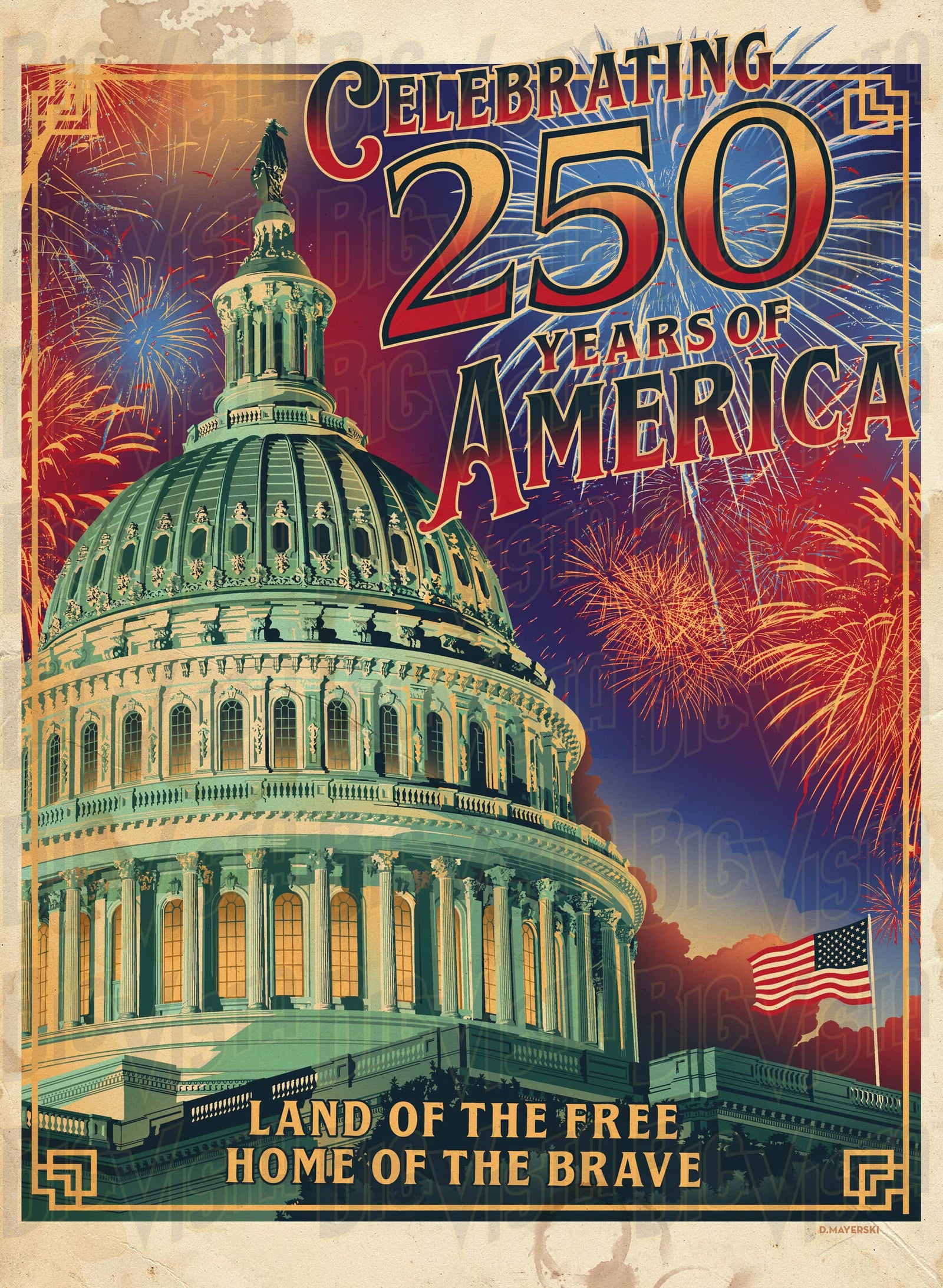 America 250 Capitol poster