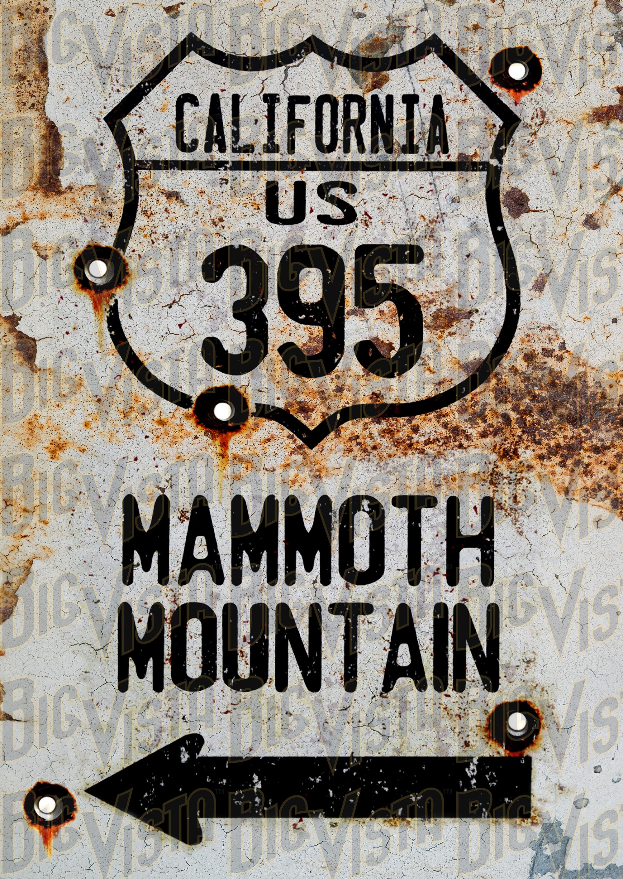 US HWY 395 Mammoth Mountain Poster