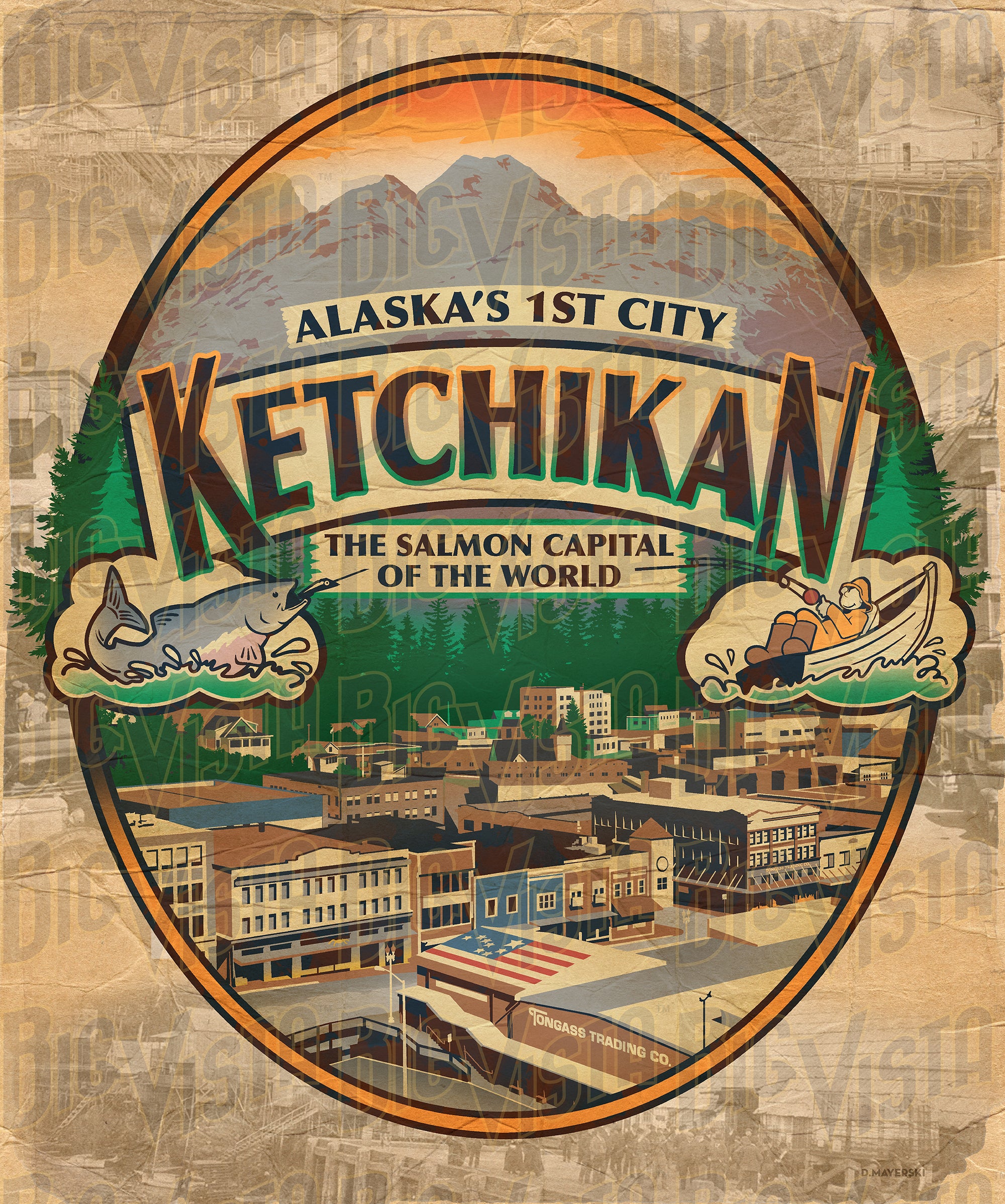 Ketchikan Alaskas 1st City Poster