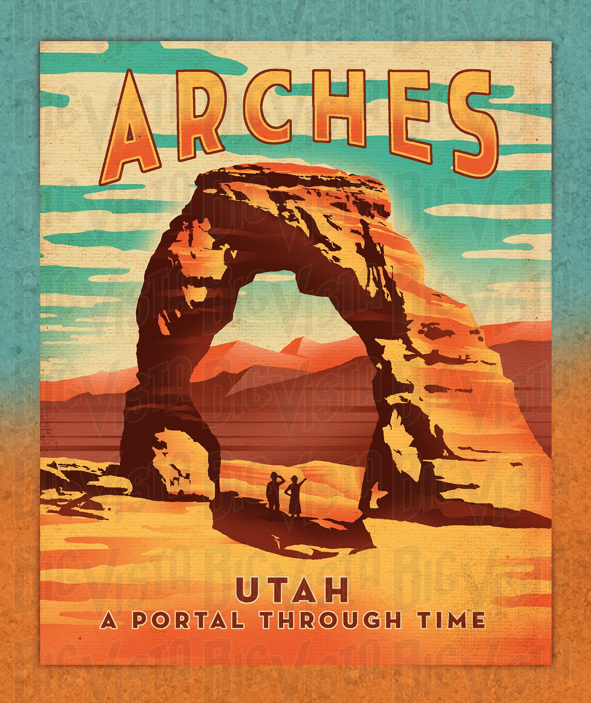 Arches Portal Through Time Poster