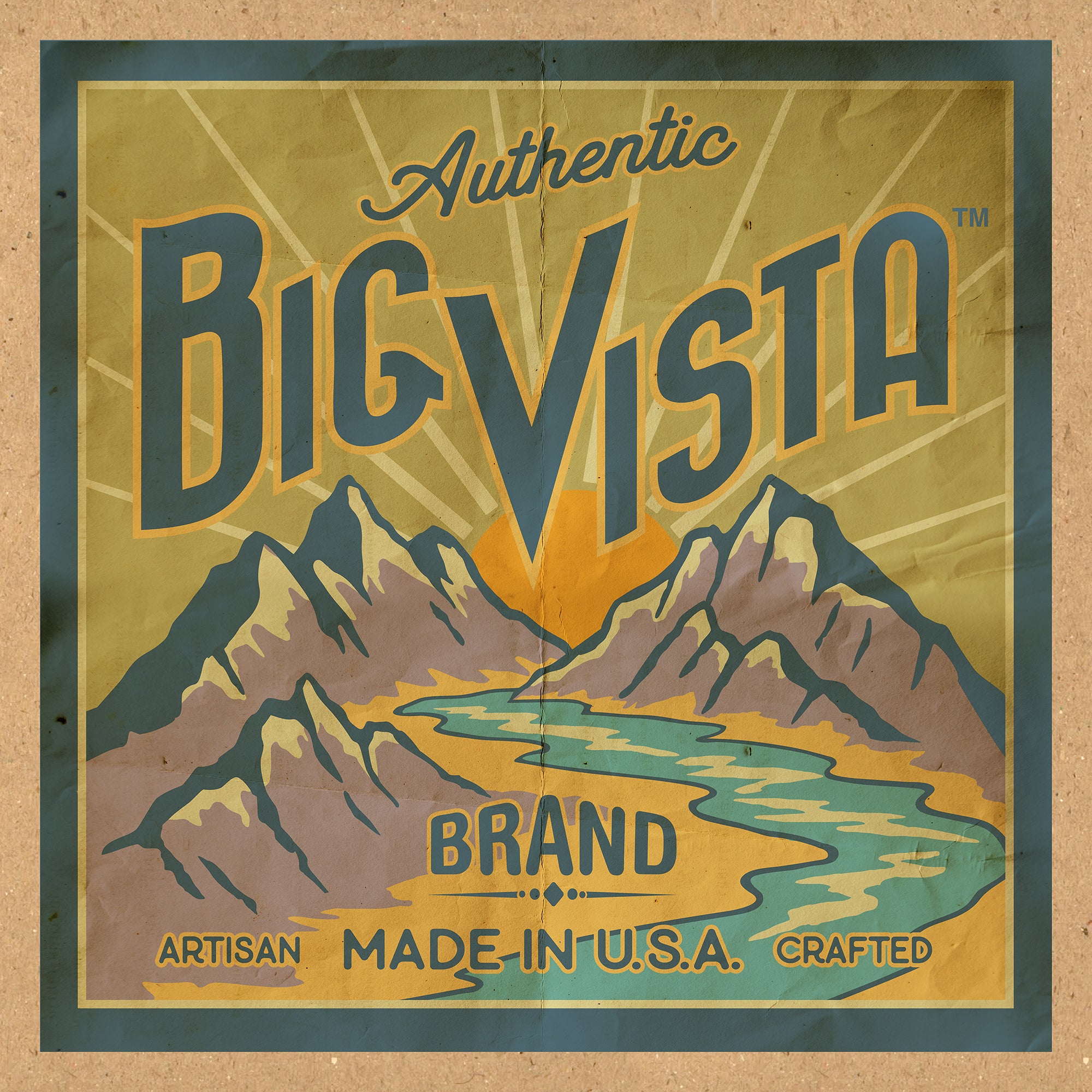 Authentic Big Vista Brand Logo Poster