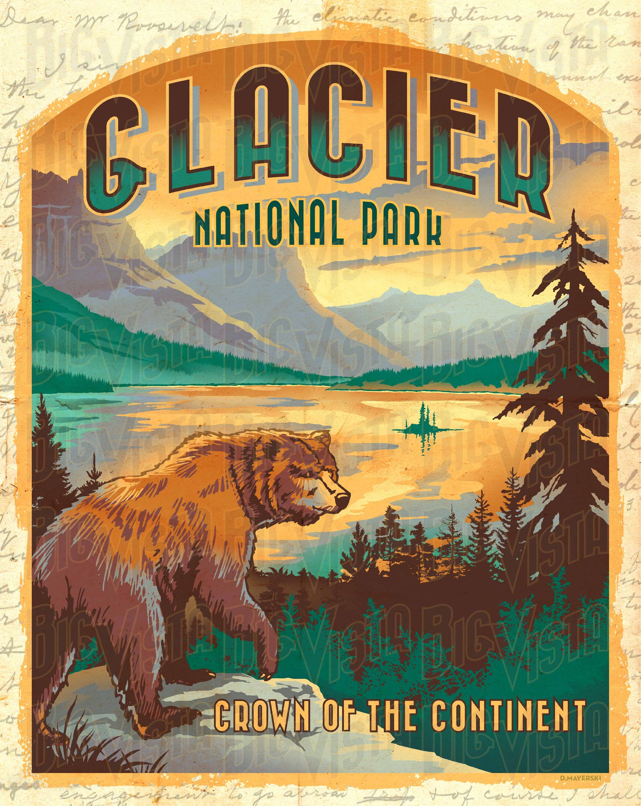 poster Big Vista Glacier -