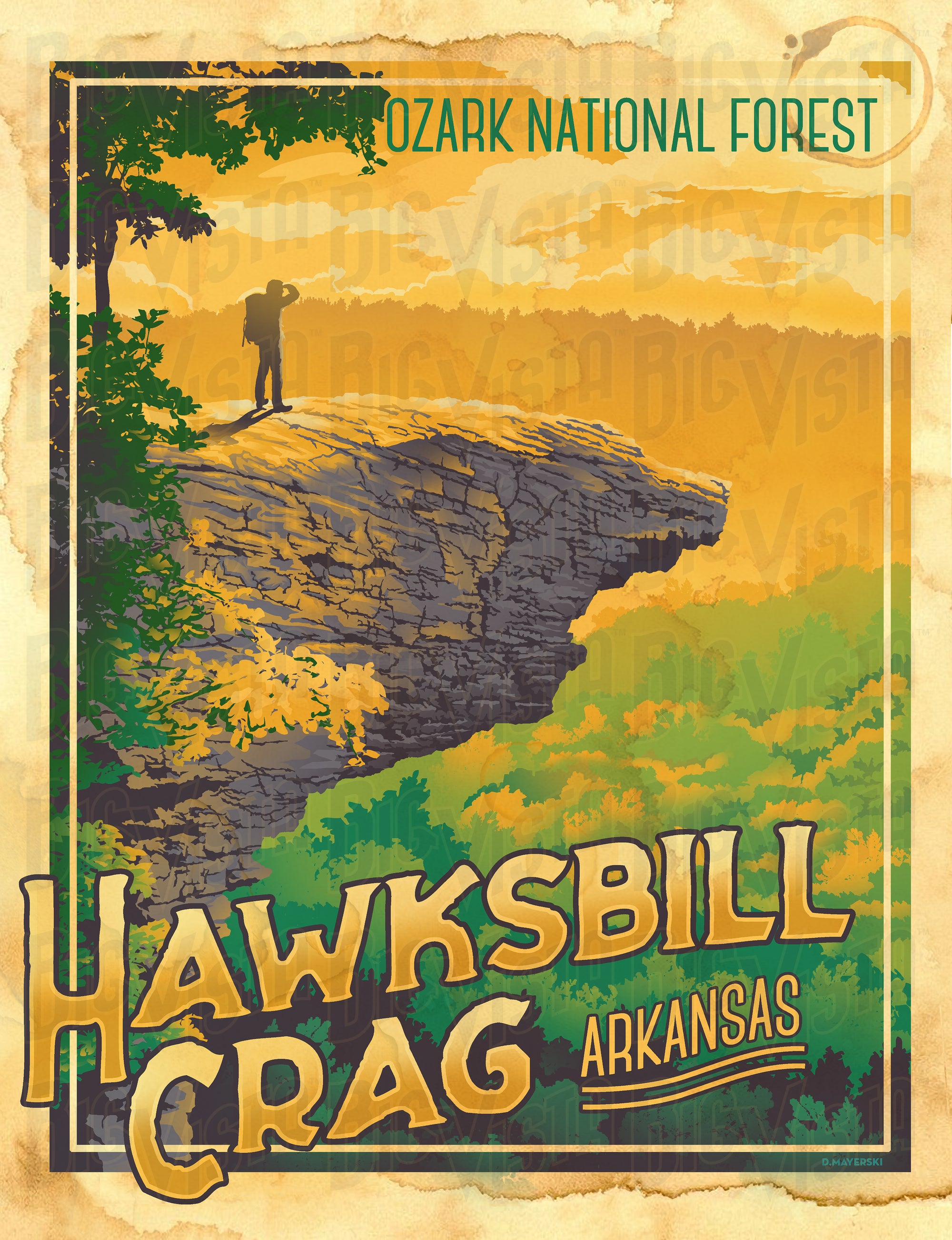 Hawksbill Crag poster