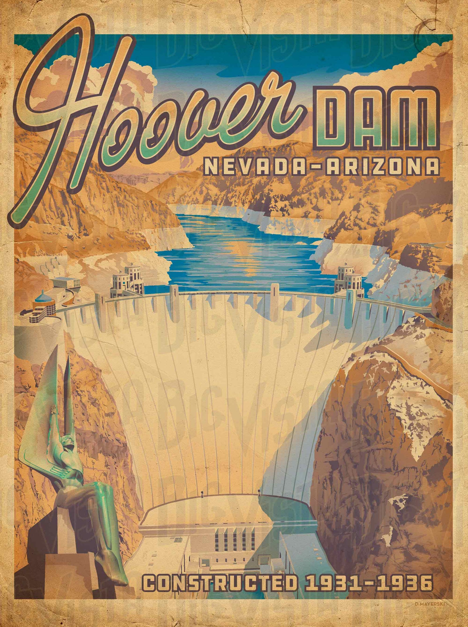 Hoover Dam Poster