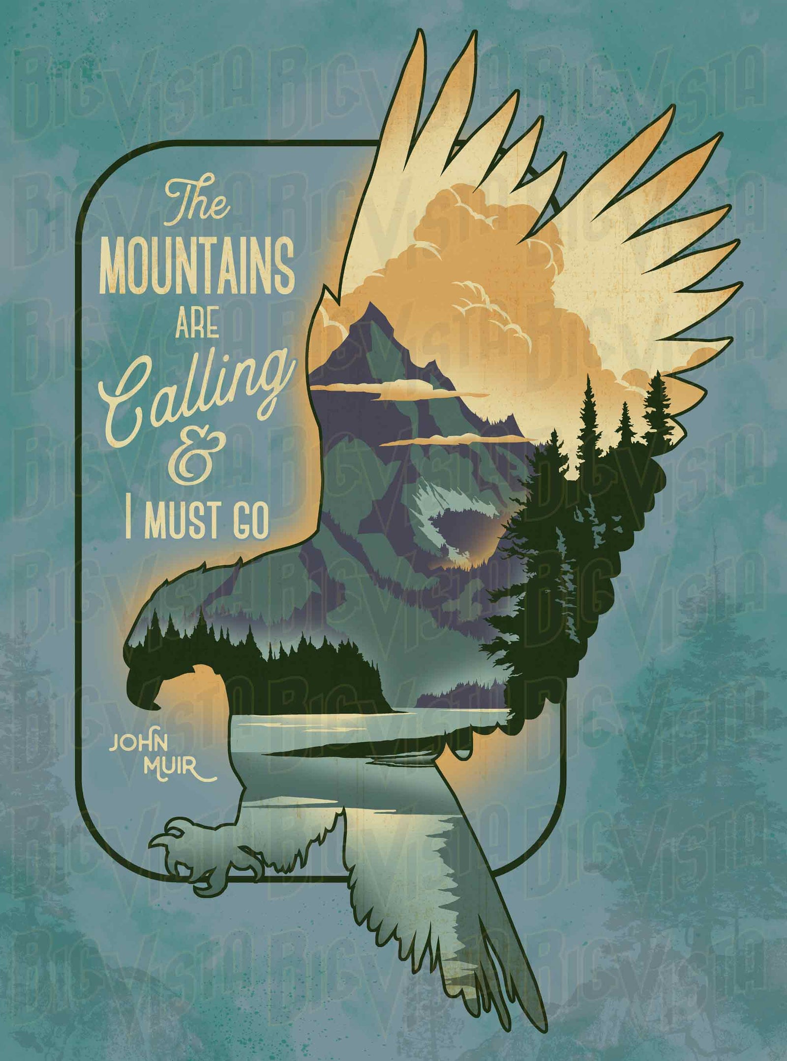 Mountains Are Calling Poster