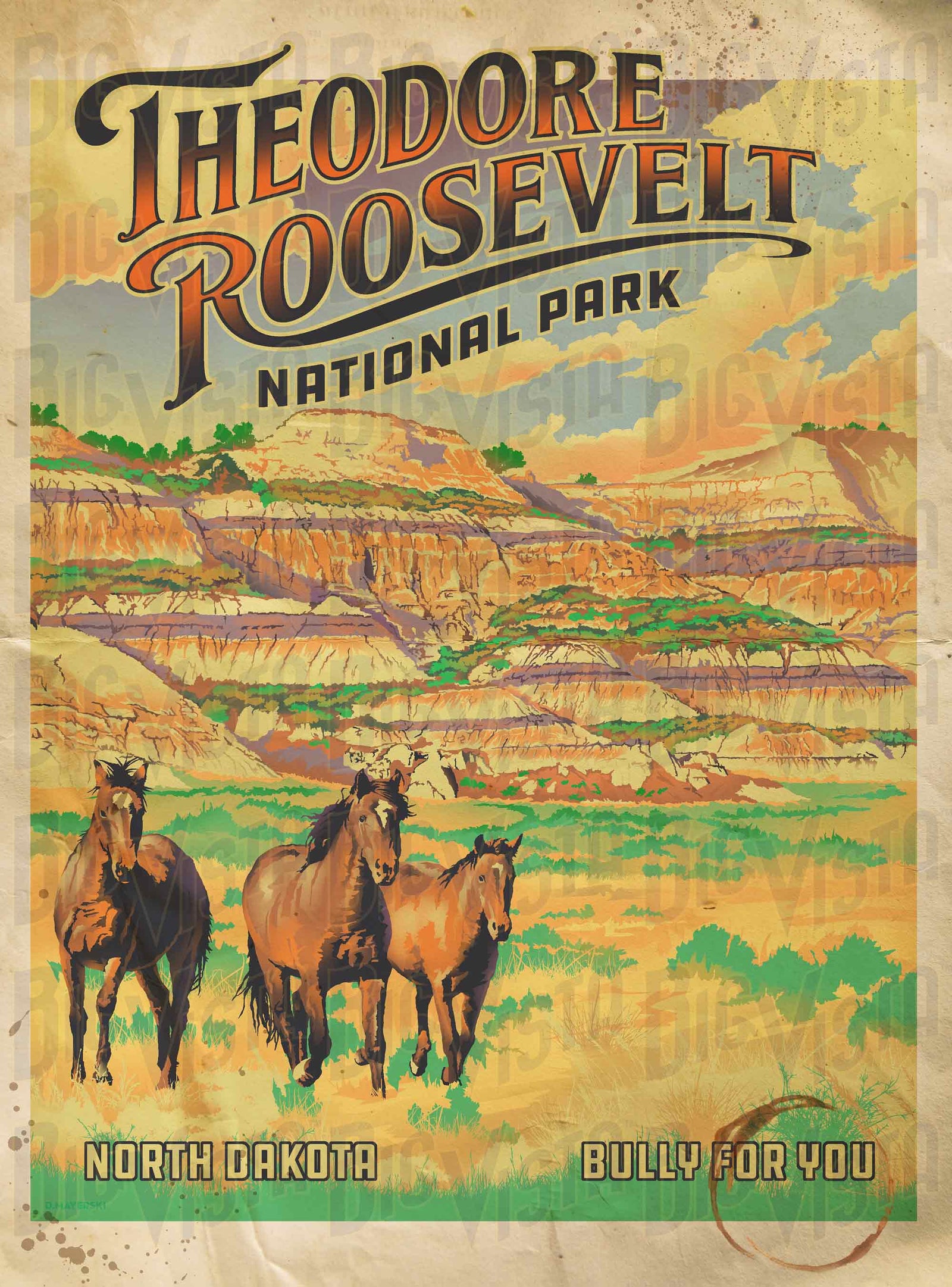 Theodore Roosevelt National Park Poster