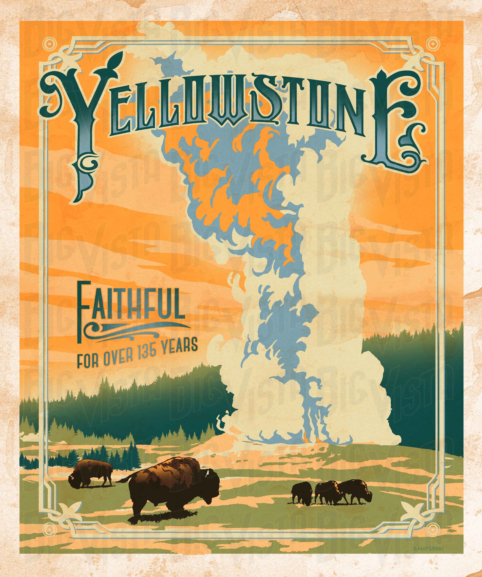 Yellowstone Faithful Poster